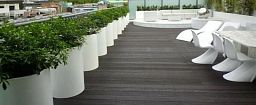 Sydney Outdoor Aluminum Round Planter