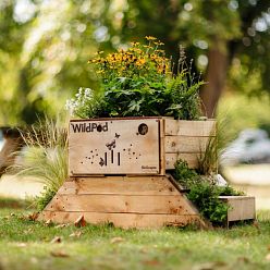 WildPod 2-in-1 Outdoor Planter and Wildlife House with Topsoil and Reservoir Clay by Bio Scapes