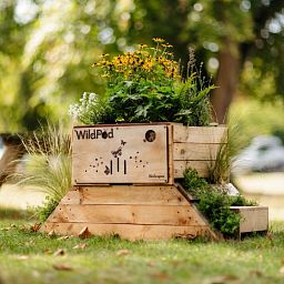 WildPod 2-in-1 Outdoor Planter and Wildlife House with Topsoil and Reservoir Clay by Bio Scapes