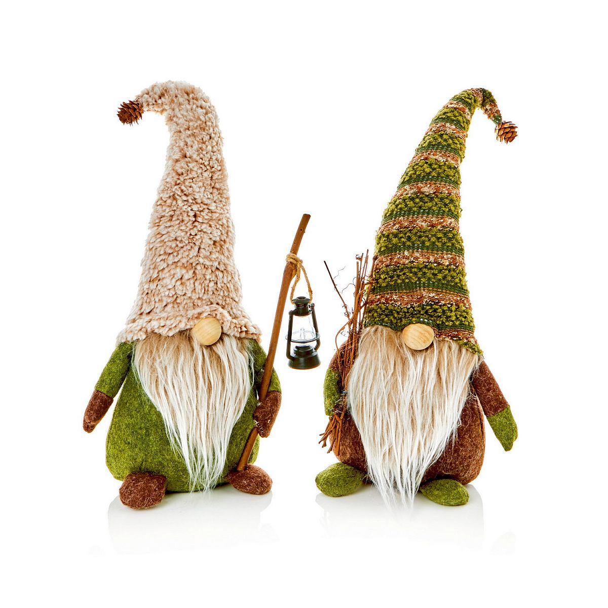 Christmas Rustic Gnomes with Lantern