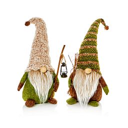 Christmas Rustic Gnomes with Lantern