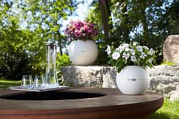 LECHUZA PURO Color Round Poly Resin Self-watering Planter