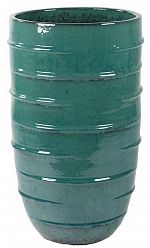 Ceramic Circular Round Tall Glossy Planter Pot In/Out 