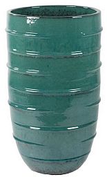 Ceramic Circular Round Tall Glossy Planter Pot In/Out