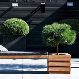 Modulo seat combination Set C Square Wood Planter