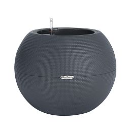 LECHUZA PURO Color Round Poly Resin Self-watering Planter