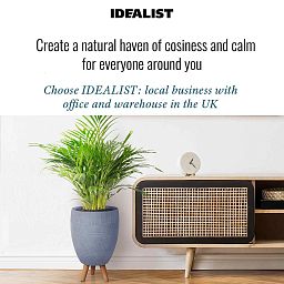 IDEALIST Lite Striped Egg Planter on Legs, Round Pot Plant Stand Indoor