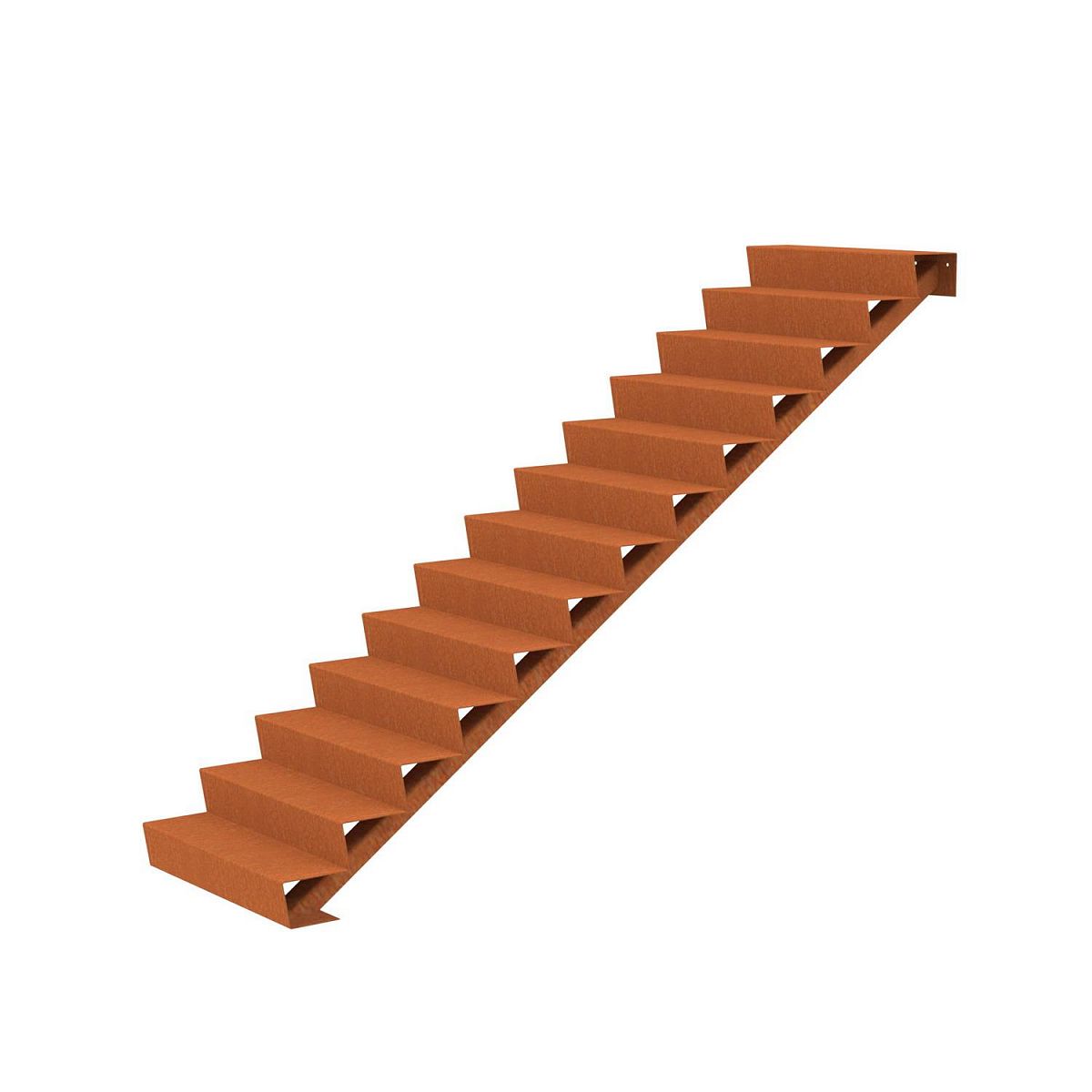 13 Steps Corten Steel Stair 