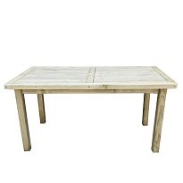 Outdoor Wooden Rosedene Table by Forest Garden, L165 W90 H76 cm
