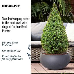 IDEALIST Lite Classic Smooth Bowl Outdoor Planter