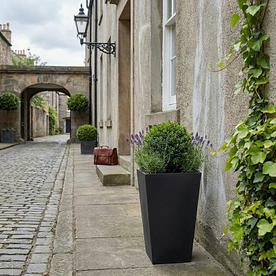 IDEALIST Lite Tall Tapered Contemporary Light Concrete Planter