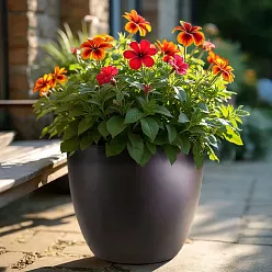 IDEALIST Lite Contemporary Light Concrete Egg Planter IDEALIST Lite Contemporary Light Concrete Egg Planter