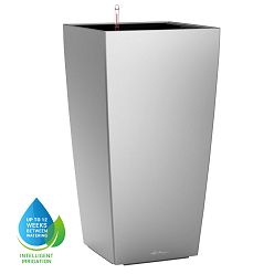 LECHUZA CUBICO Square Tall Poly Resin Self-watering Planter