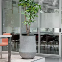 Polystone Planter | Tapered Indoor and Outdoor Plant Pot 