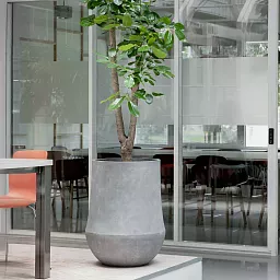 Polystone Planter | Tapered Indoor and Outdoor Plant Pot 