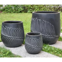 IDEALIST Lite Leaf Embossed Egg Planter