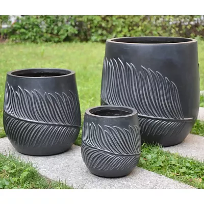 IDEALIST Lite Leaf Embossed Egg Planter