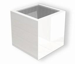 Glossy Outdoor Fiberglass Square Planter