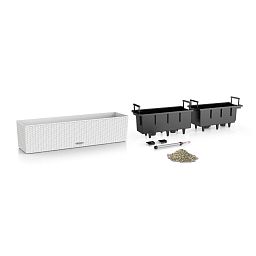 LECHUZA BALCONERA Cottage Trough Poly Resin Self-watering Planter Set