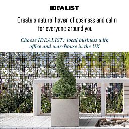IDEALIST Lite Square Box Contemporary Light Concrete Planter