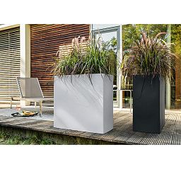 LECHUZA CANTO Stone Wide Trough Poly Resin Floor Self-watering Planter