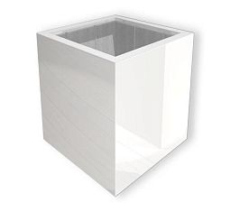 Glossy Outdoor Fiberglass Square Planter