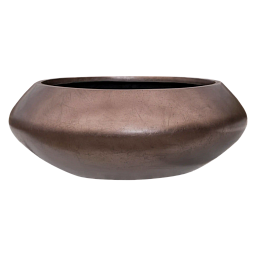 Silver Leaf Bowl Planter | Round Indoor Plant Pot