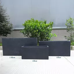 IDEALIST Lite Contemporary Light Concrete High Trough Planter