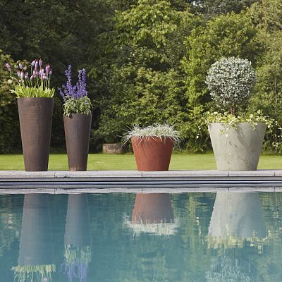 Composits Unique GRC Conic Planter Pot IN\OUT