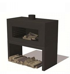Enok Standing Corteen Steel Garden Burner