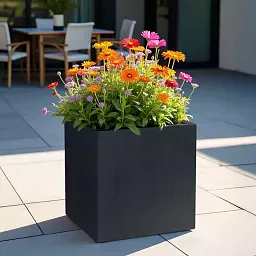 IDEALIST Lite Square Box Contemporary Light Concrete Planter