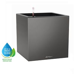LECHUZA CANTO Low Square Poly Resin Self-watering Planter