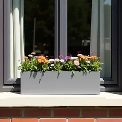 IDEALIST Lite Window Box Light Concrete Planter