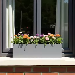 IDEALIST Lite Window Box Light Concrete Planter