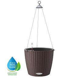 LECHUZA NIDO Cottage Round Poly Resin Outdoor Self-watering Planter