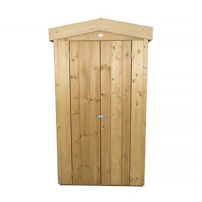 Installed Outdoor Pressure Treated Wooden Shiplap Apex Tall Garden Store by Forest Garden