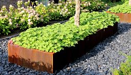 Andes Trough Corten Steel Outdoor Planter