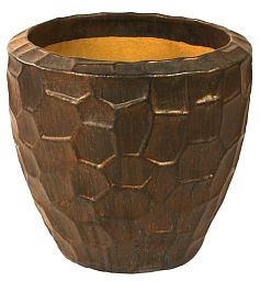 Ceramic Sepia Round Medium Planter Pot In/Out