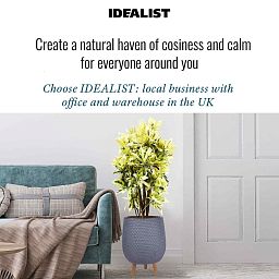 IDEALIST Lite Honeycomb Style Egg Planter on Legs, Round Pot Plant Stand Indoor