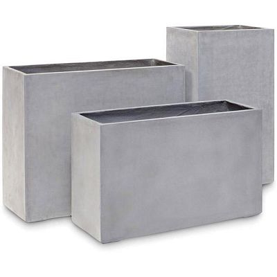 Raised Trough Concrete GRC Planter by Fleur Ami DIVISION