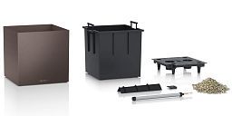 LECHUZA CUBE Square Poly Resin Self-watering Planter