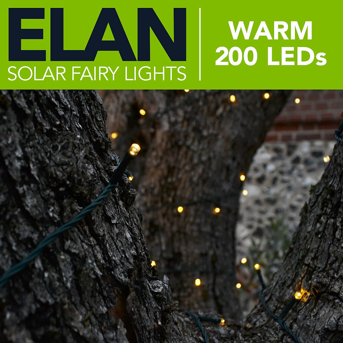 Elan Fairy Solar Premium Outdoor Garland with Lights