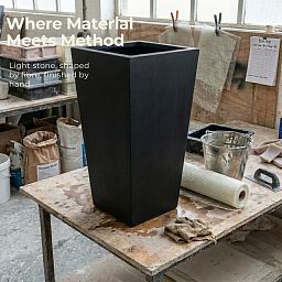 IDEALIST Lite Tall Tapered Contemporary Light Concrete Planter