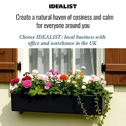 IDEALIST Lite Window Box Light Concrete Planter