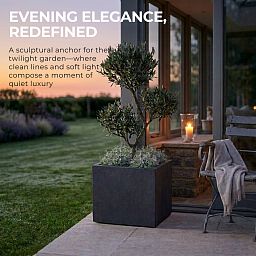 IDEALIST Lite Square Box Contemporary Light Concrete Planter