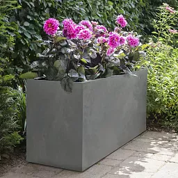 IDEALIST Lite Contemporary Light Concrete High Trough Planter