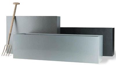 Geo Fiberglass Trough Aluminium Planter Pot In/Out