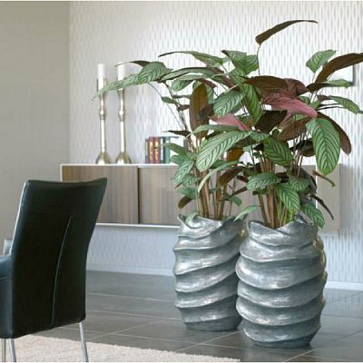 Nautica Round Tall Polystone Outdoor Planter