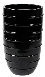 Ceramic Circular Round Tall Glossy Planter Pot In/Out