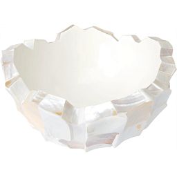 Shell Mother of pearl Bowl Polystone Indoor Planter